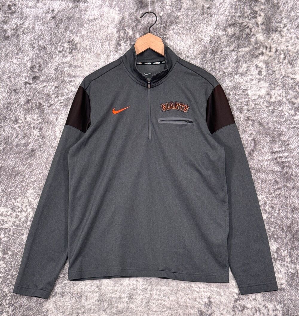 Nike 1/4 Zip Sweatshirt Medium Mens San Francisco Giants Pullover